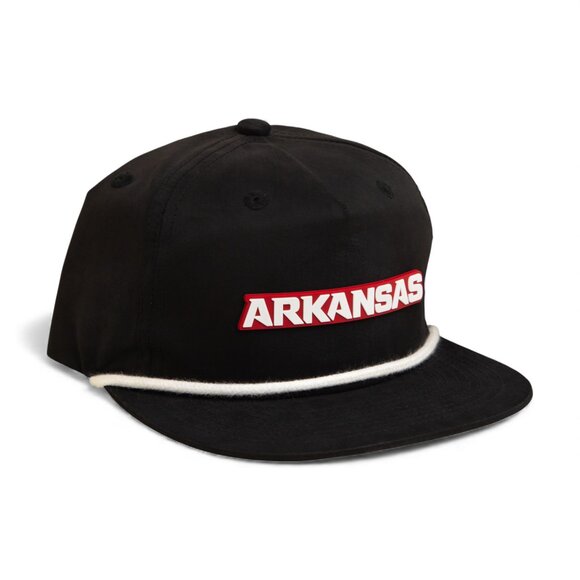 Arkansas Razorbacks ARKANSAS White 3D Classic Rope Hat- Black/ White - Picture 1 of 3